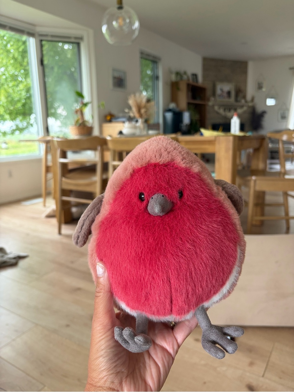 Jellycat Plush Robin in Red, Brown & Cream - Picture 4 of 5
